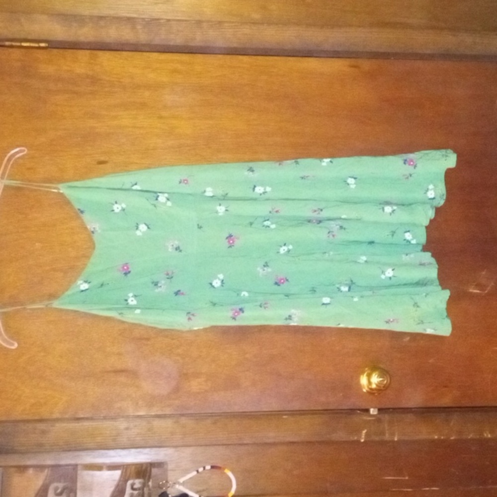 Old Navy Green Floral Maxi Dress
